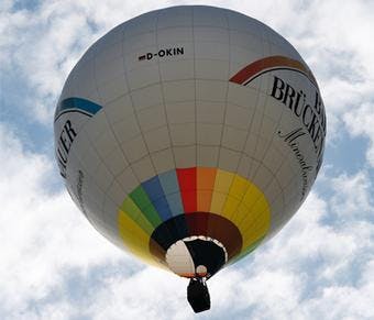 Hot Air Balloon Flight over Bad Brückenau.